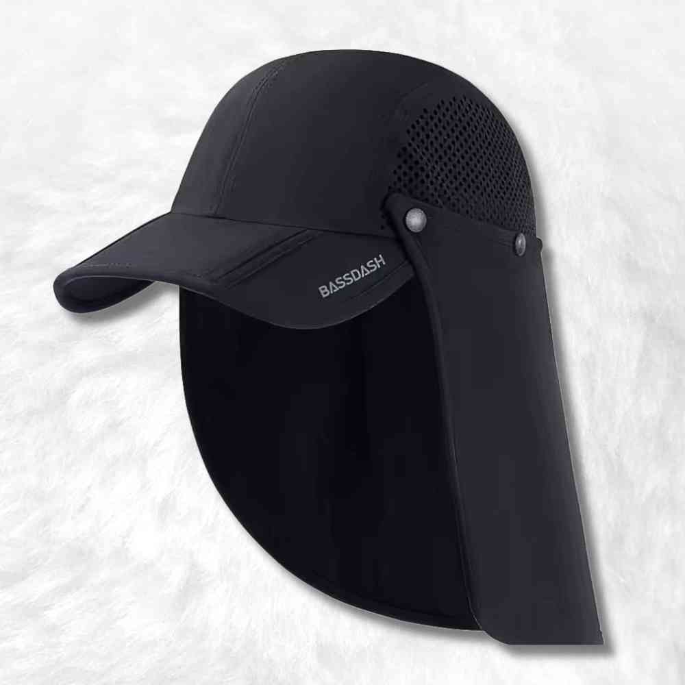 Casquette Longue Visière Anti uv noir