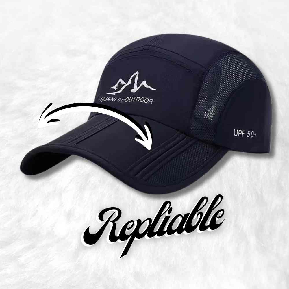Casquette Montagne marine pliable