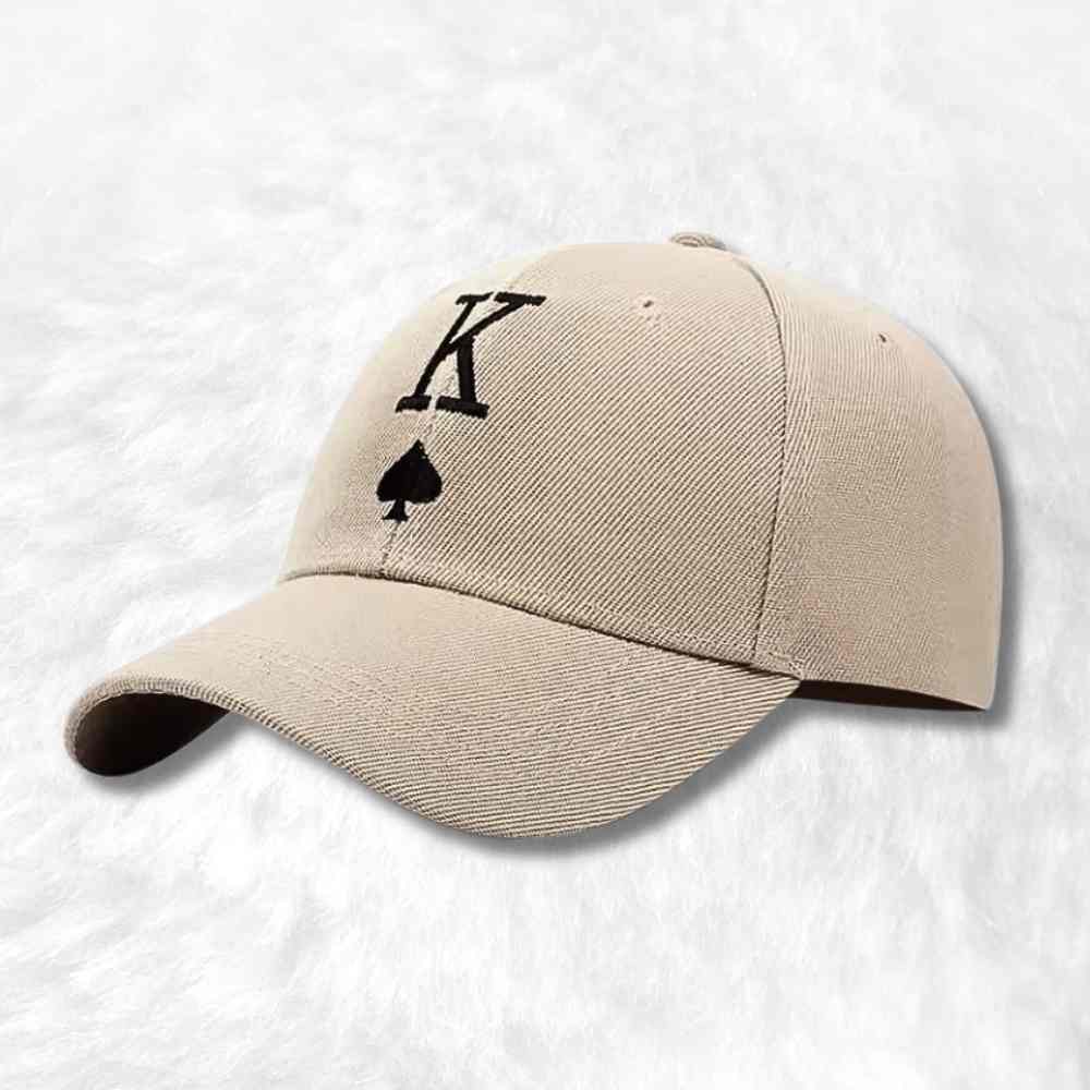 Casquette Poker King beige