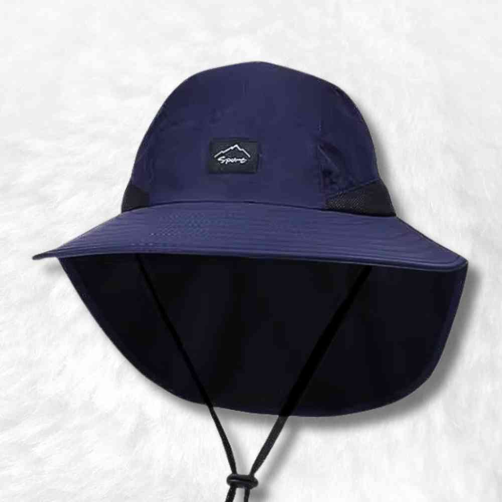 Chapeau Bob Protège Nuque bleu