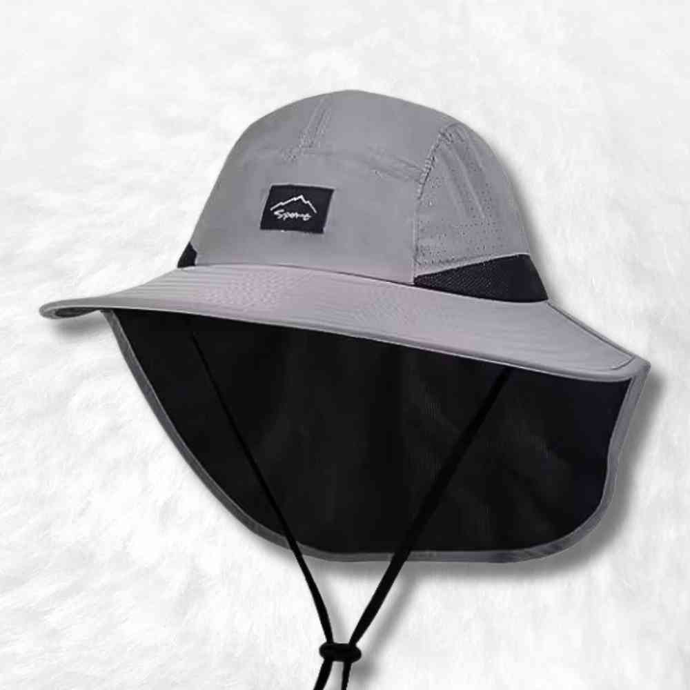Chapeau Bob Protège Nuque gris