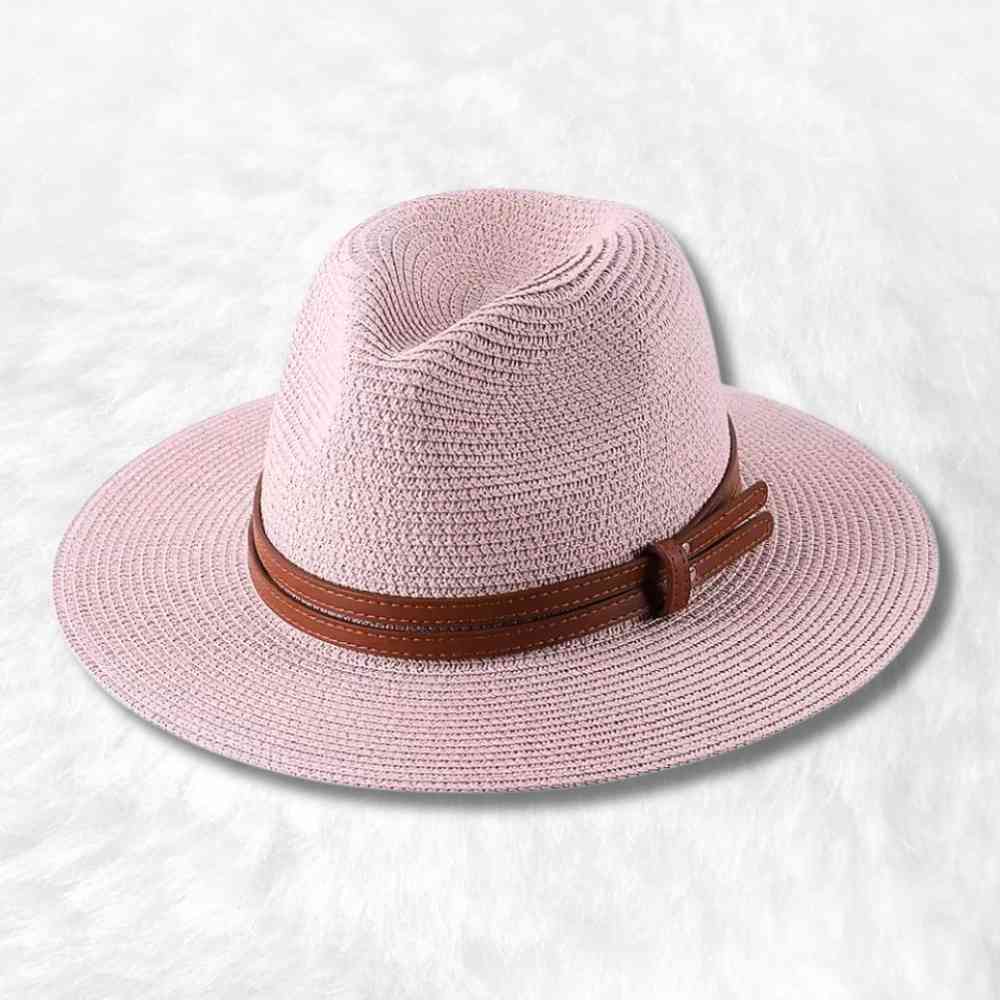 Chapeau de Paille Fedora rose