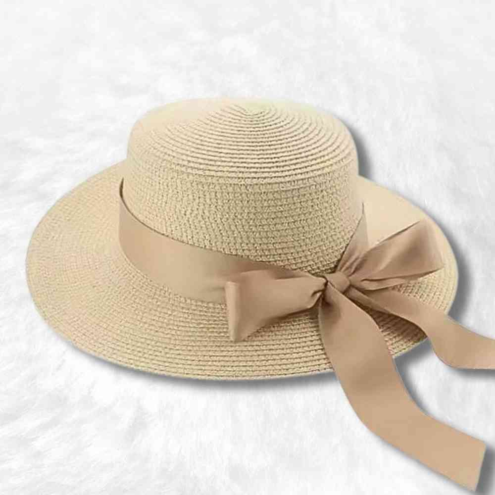 Chapeau de Paille Femme Plage crème