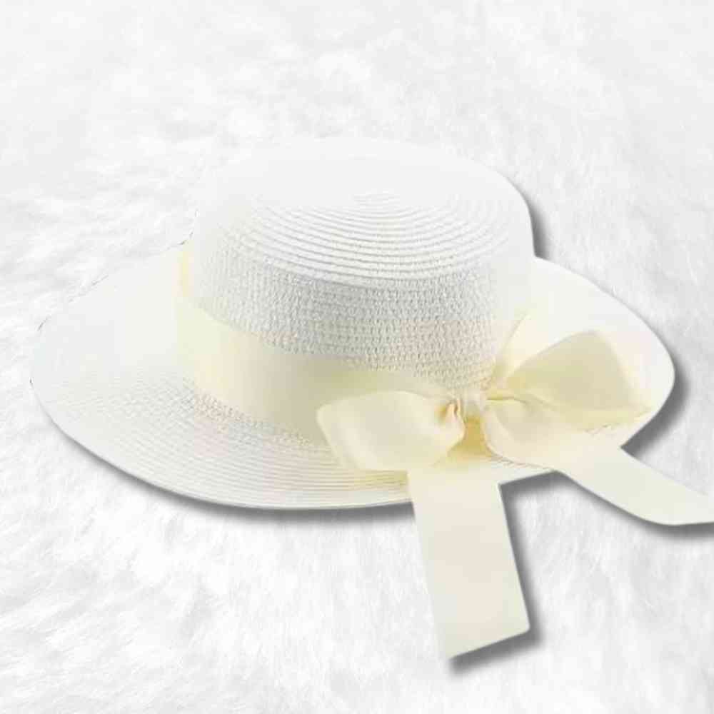 Chapeau de Paille Femme été blanc