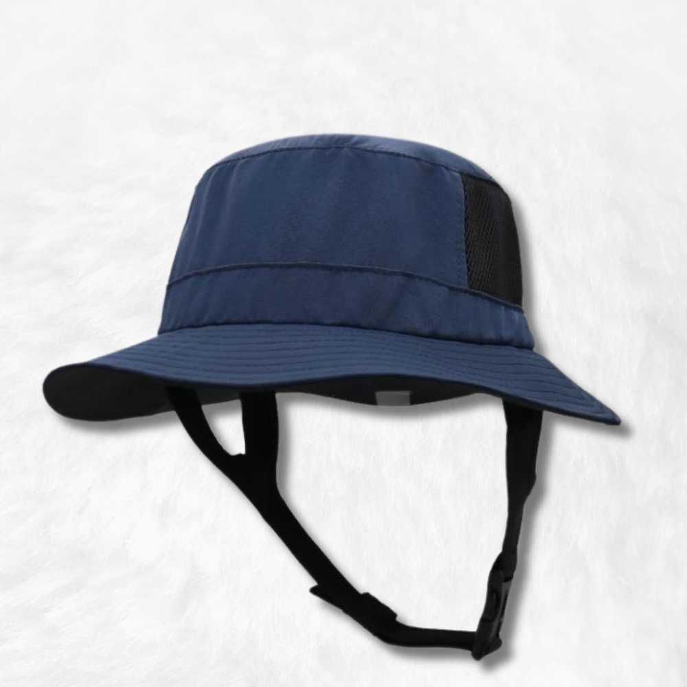 Chapeau surf bleu.