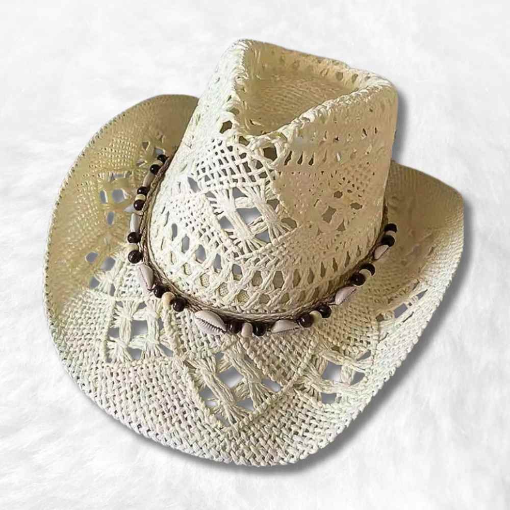 Chapeau Cowboy Paille crème