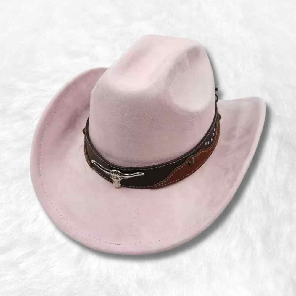 Chapeau Cowboy Authentique rose