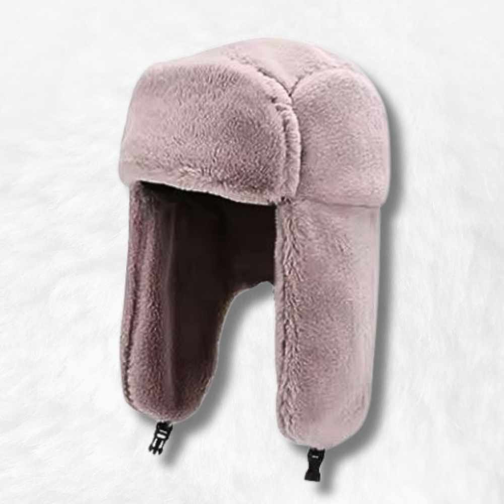 Chapka Femme grand froid rose pastel