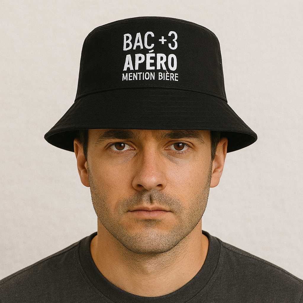 Un homme porte le Bob Humoristique