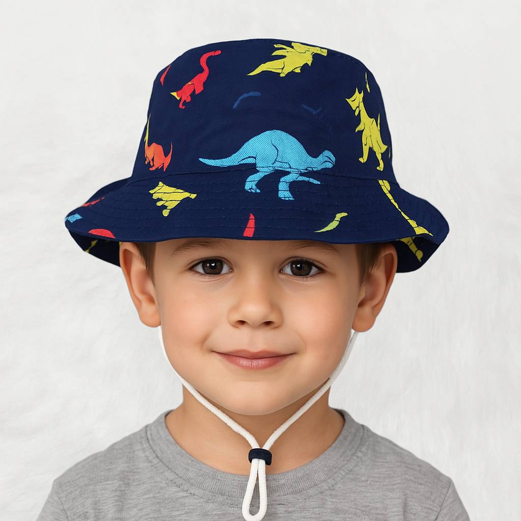 Un enfant porte le Bob Bébé ou Enfant Aventurier.