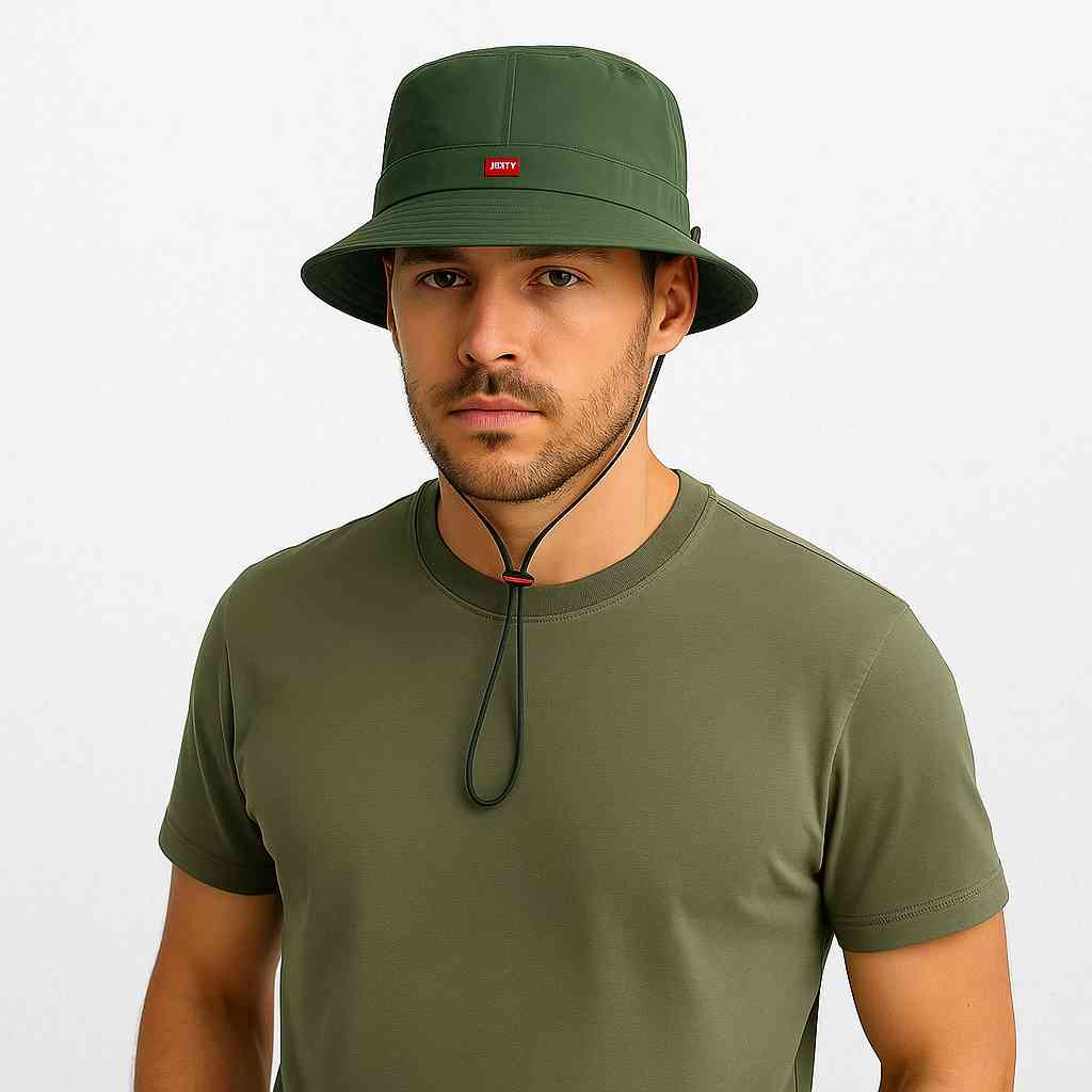 Un homme porte le Bob Running Réglable vert