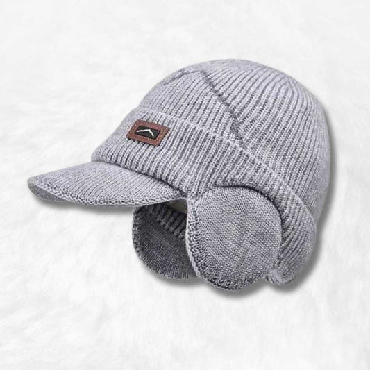 Bonnet Casquette Skullies Gris Clair.