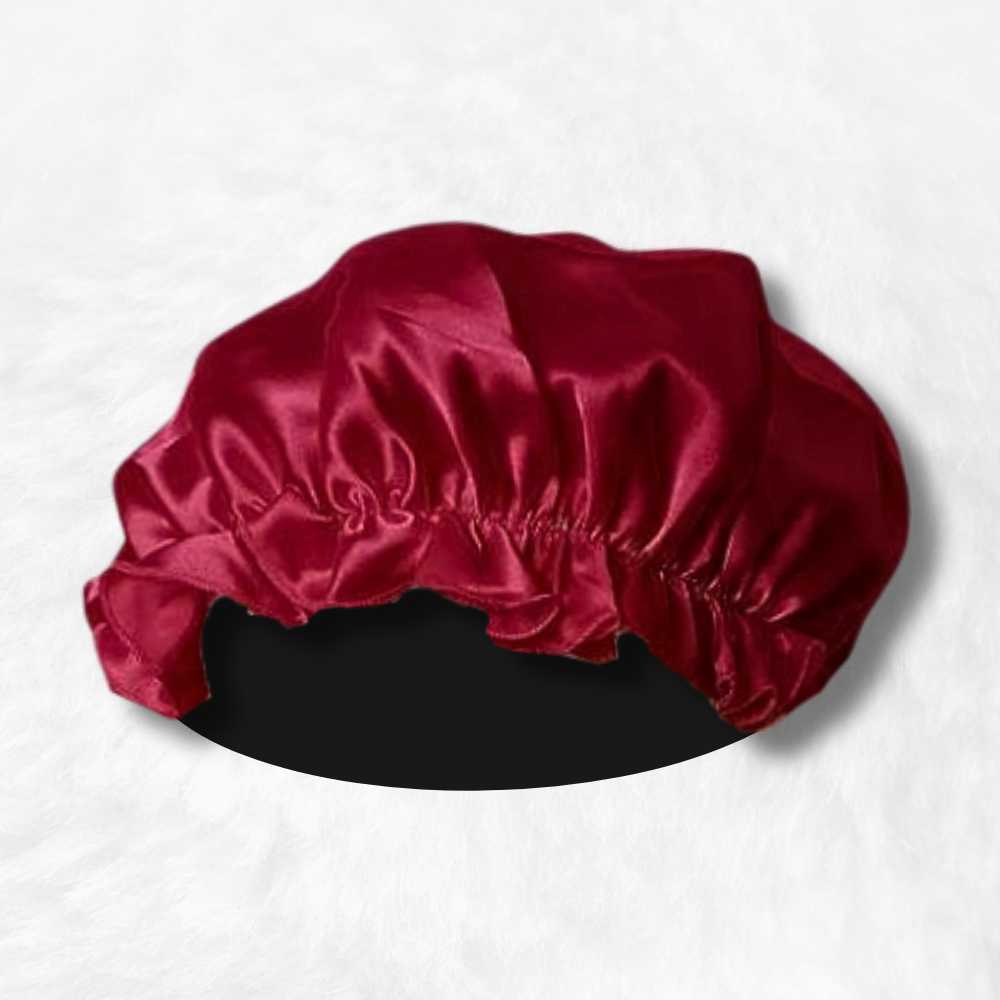 Bonnet en Soie Rouge Charlotte .