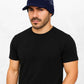 Un homme porte le Bonnet Casquette d'Hiver Bleu 