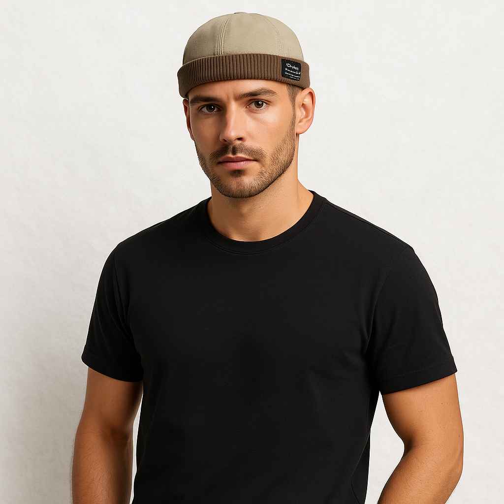 Un homme porte le Bonnet Miki Gamer Gris