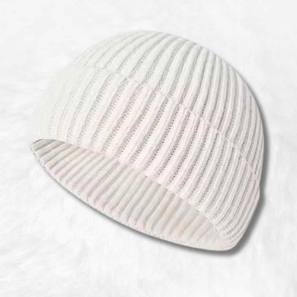 Bonnet Court Tricot blanc