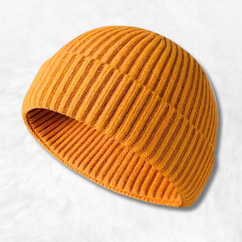 Bonnet Court Tricot jaune