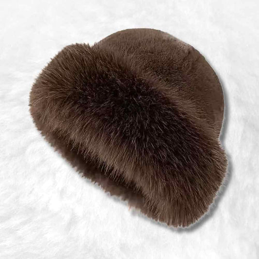 Bonnet Russe Femme Marron