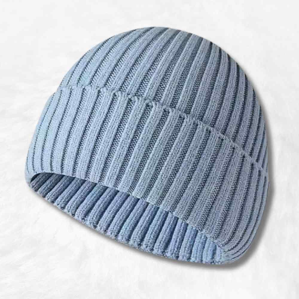 Bonnet Tricot bleu ciel