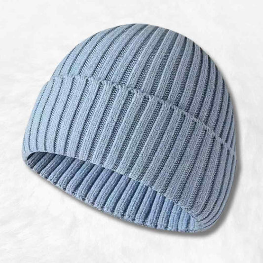 Bonnet Tricot bleu ciel