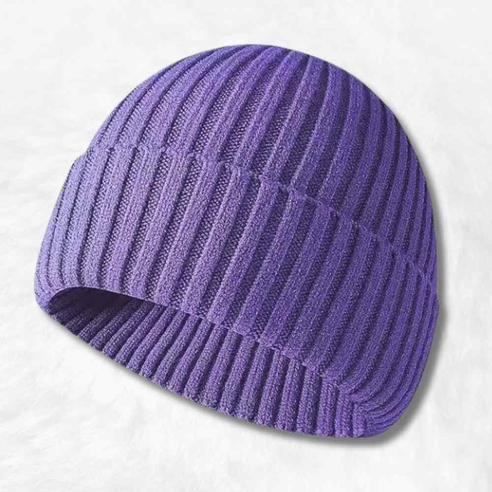 Bonnet Tricot violet