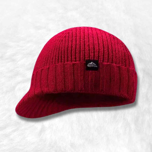 Bonnet Visière Courte rouge