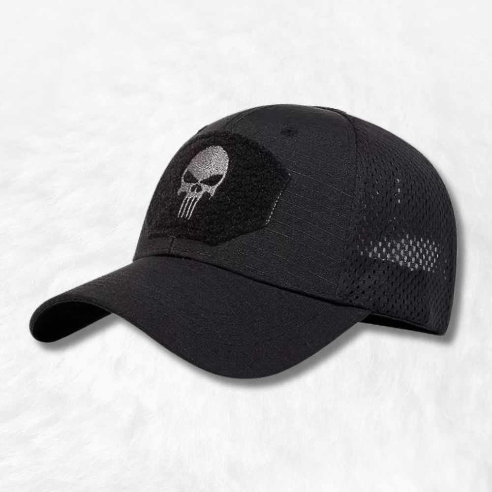 Casquette Tête de mort Noire