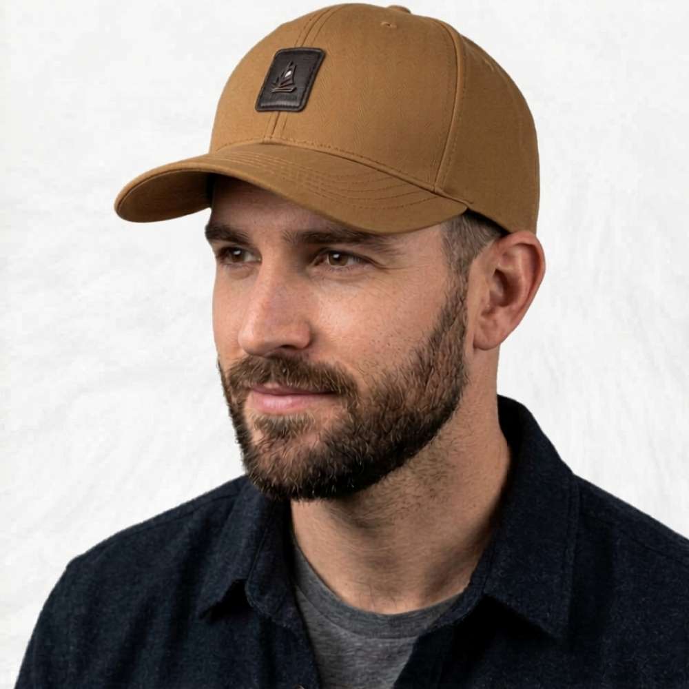 une casquette grande taille pour homme qui ont un tour de tête plus de 65 cm de couleur marron 