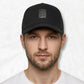 Casquette Grande Taille 65 cm noir porter par un homme