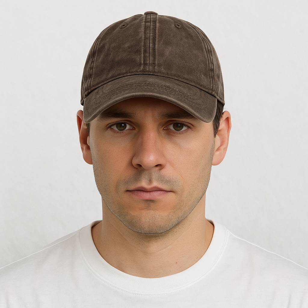 Un homme porte la Casquette Jean Café