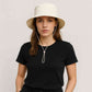 Une femme porte le Chapeau Femme Été Crème 
