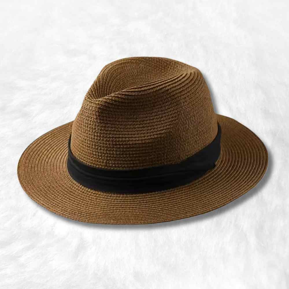 Illustration du Chapeau Homme Grande Taille Marron 