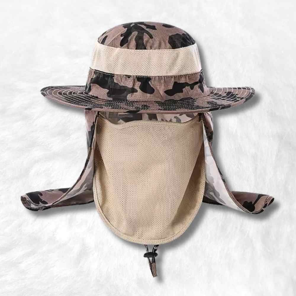 Illustration du Chapeau Safari Camouflage Beige 