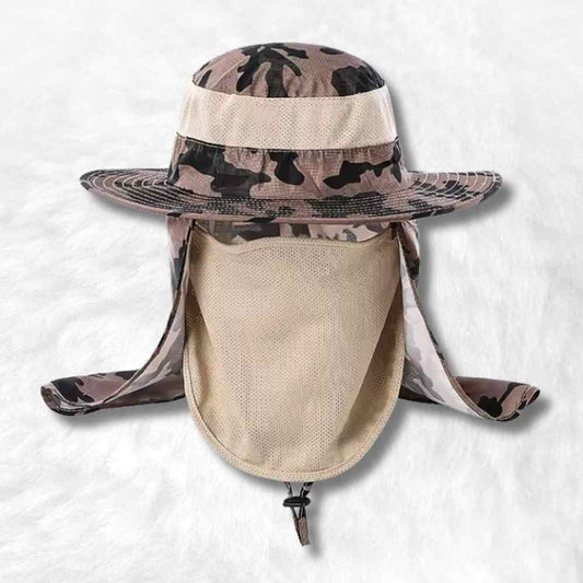 Illustration du Chapeau Safari Camouflage Beige 