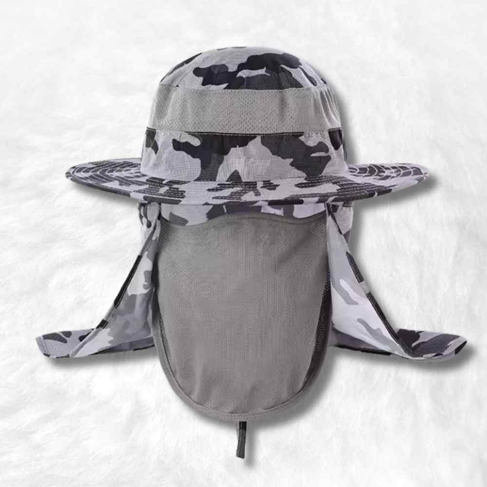 Illustration du Chapeau Safari Camouflage Gris 