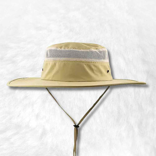 Chapeau safari respirant beige