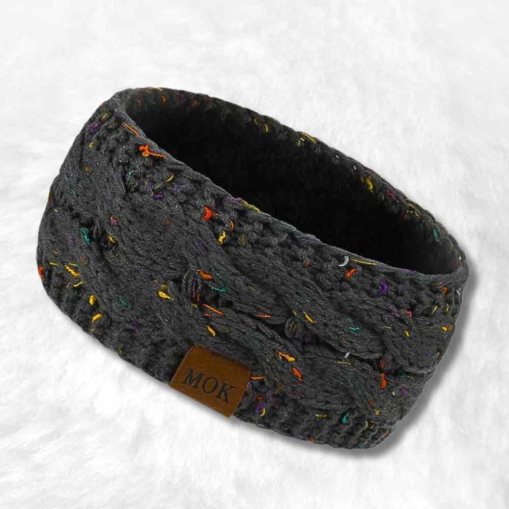 Bandeau Cache Oreille Femme gris