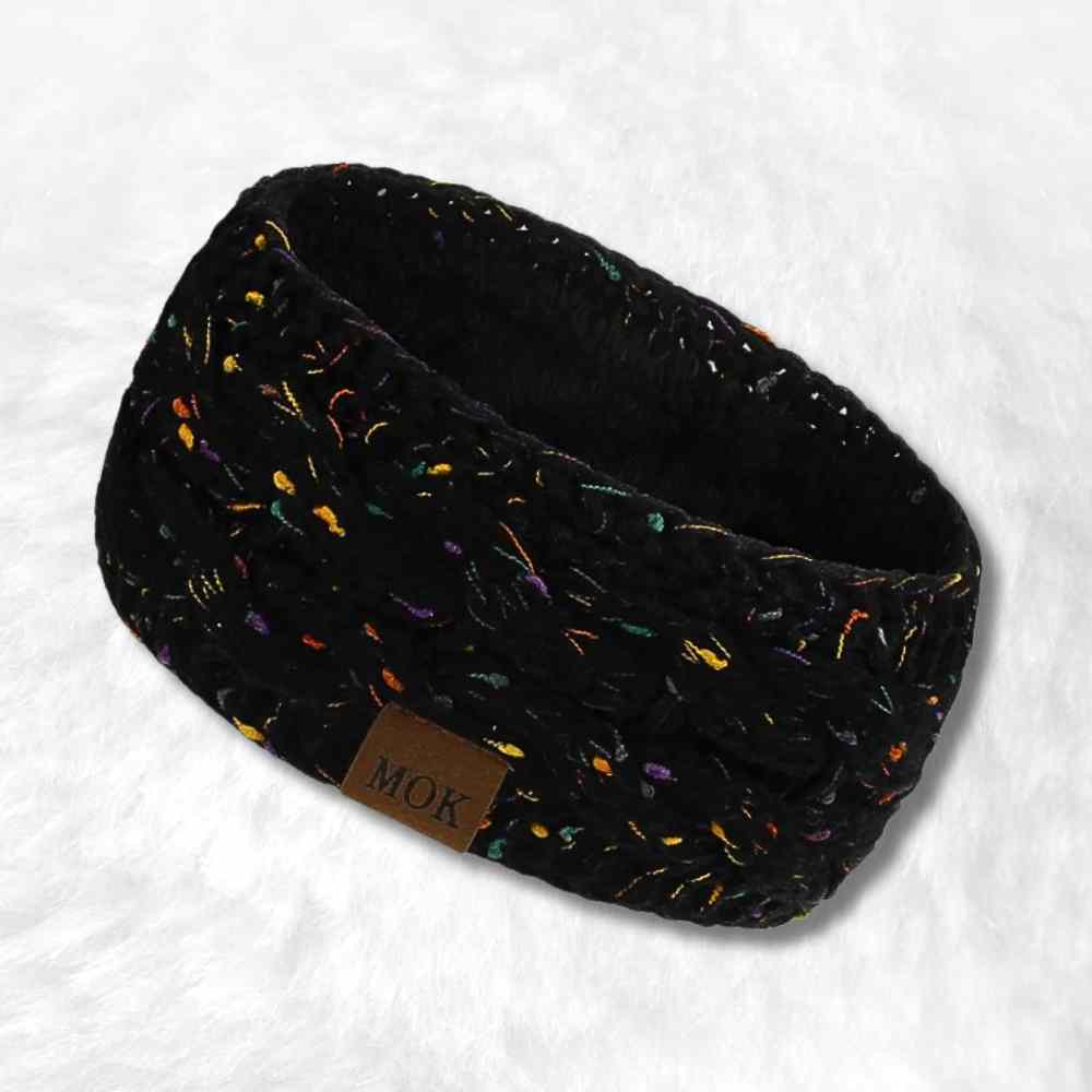 Bandeau Cache Oreille Femme noir
