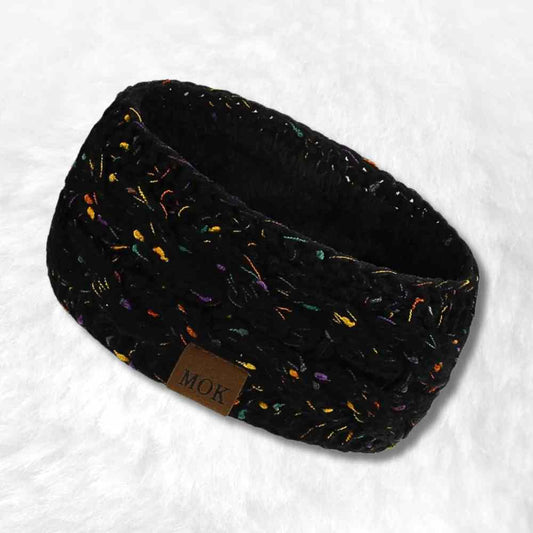 Bandeau Cache Oreille Femme noir