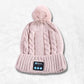 Bonnet Bluetooth Pompon beige