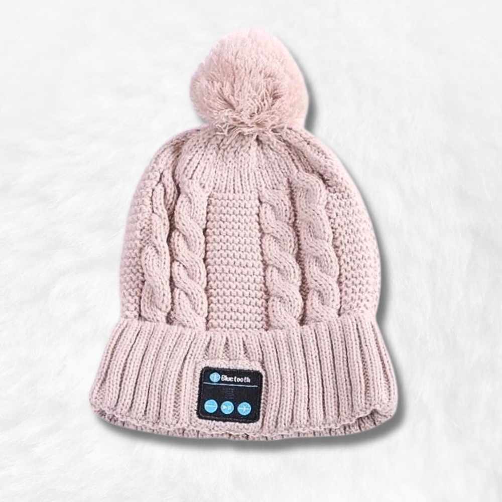 Bonnet Bluetooth Pompon beige