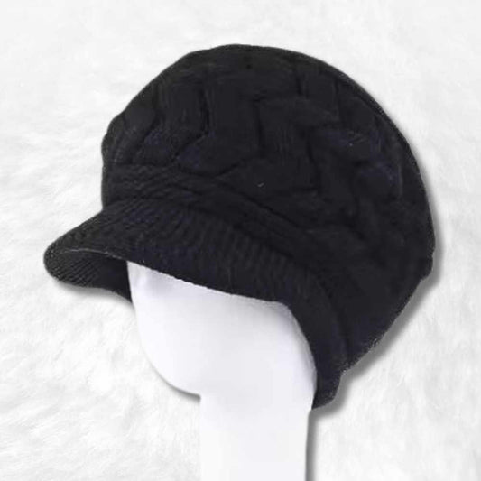 Bonnet Casquette Femme Noir 