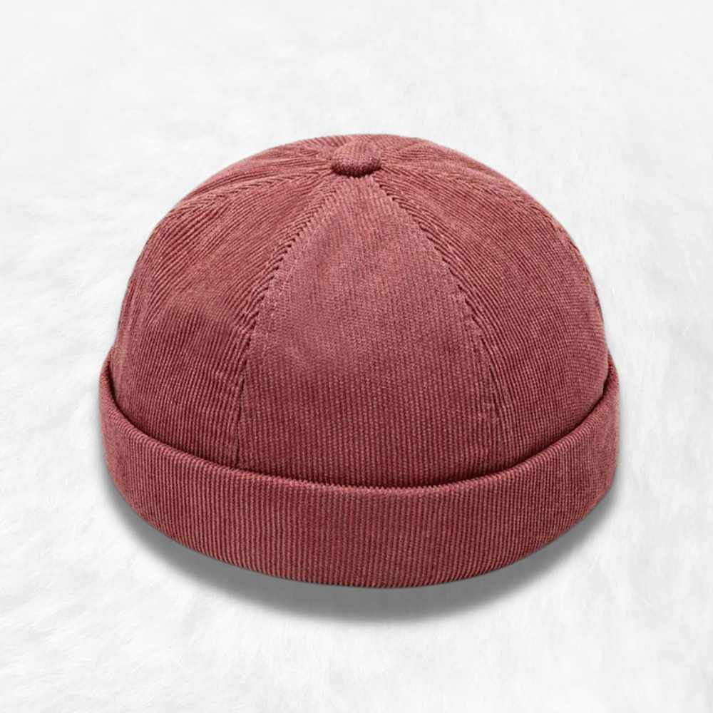 Bonnet Docker Marron en Velours.