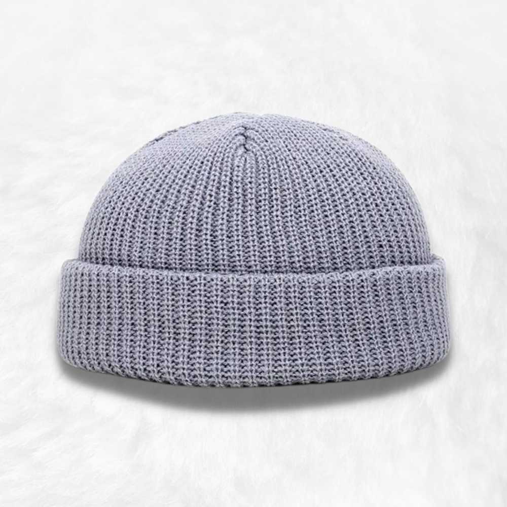 Bonnet Gris clair Homme.