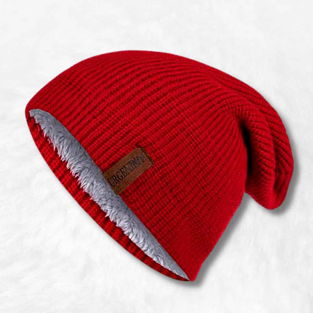 Bonnet Long Homme Rouge.