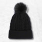 Bonnet noir femme.