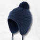 Bonnet Péruvien Bleu pour bébé  et enfant.