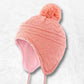 Bonnet Peruvien Rose pour bébé et enfant.