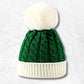 Bonnet avec Pompon Vert.