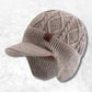 Bonnet Casquette au Crochet Beige
